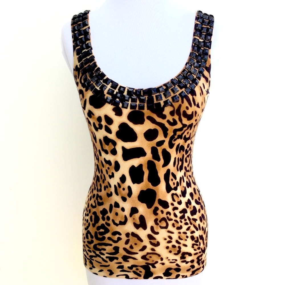 Vintage Cache Animal Print Top Y2K